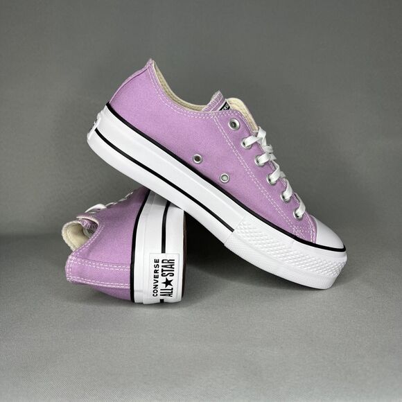 New Womens Converse Chuck Taylor All Star Lift Platform Multi Sz Purple Amethyst - Picture 16 of 16